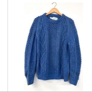 Vintage blue fisherman sweater